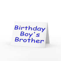 Birthday Boy's Brother