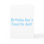 Birthday Boy's Favourite Aunt