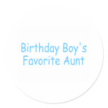 Birthday Boy's Favourite Aunt