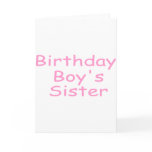 Birthday Boy's Sister