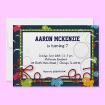 Birthday Bubbles invitations