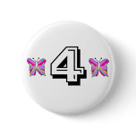 Birthday butterfly buttons