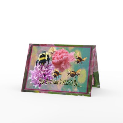 Birthday Buzz....  Belated Birthday Card by Carol999