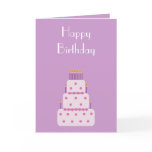 Birthday cake Birthday card