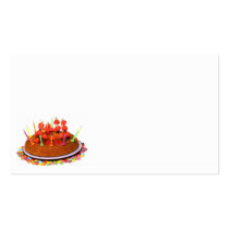 birthday cake business card