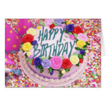 Birthday Cake - Card