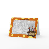 Birthday cake card template