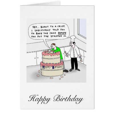 Birthday Cake Fail Card by chalkcomic