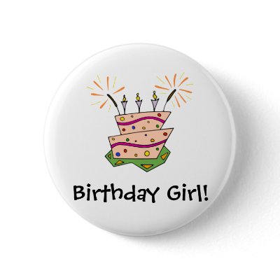 Birthday Cake Fun Button by elysee29