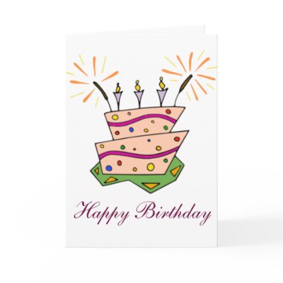 Birthday Cake Fun Greeting Card by elysee29