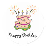 Birthday Cake Fun Sticker