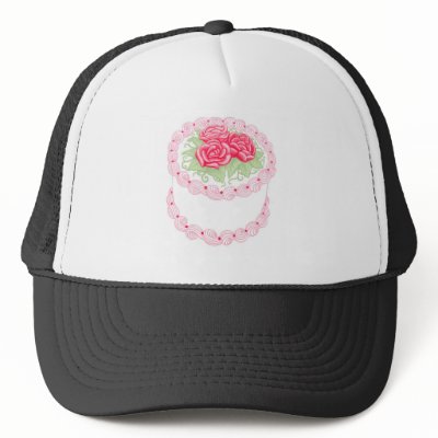 Birthday Cake Trucker Hats by twopurringcats