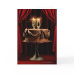 BIrthday Cake on Stage with number 50 candles Card