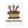 Birthday cake postcard
