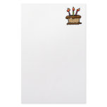 Birthday cake stationery design