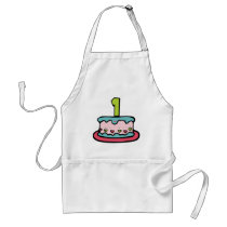 Birthday Cake With Age Apron