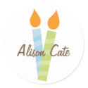 Birthday Candles Envelope Seal stickers