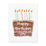 Birthday candles postcards