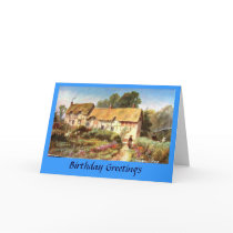 Birthday Card - Anne Hathaway's Cottage