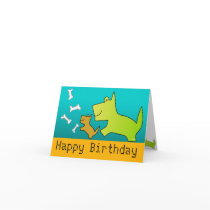 Birthday Card Bone Doggie
