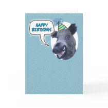 Birthday card: Celebrate your birthday full boar!