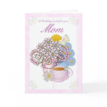 Birthday card flowers for Mum, Mum Birthday