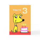 birthday card for 3 year old