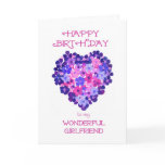 Birthday Card for a Girlfriend - Flower Power