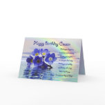 Birthday card for cousin with forget me nots