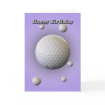 Birthday Card for Golfer