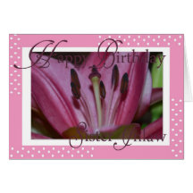Birthday Card For Sister Inlaw