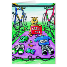 Birthday Card for Triathlete - Keep Off
