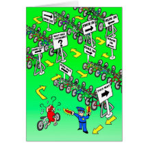Birthday Card for Triathlete - Triathlon Cop