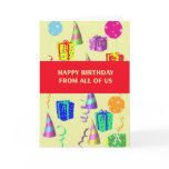 Birthday Card From All Of Us