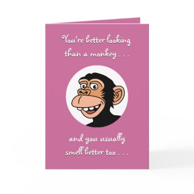 Birthday Card: Funny Monkey by TomR1953
