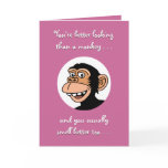 Birthday Card: Funny Monkey