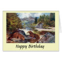 Birthday Card - Otters