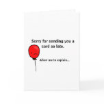Birthday Card Paradox - belated birthday