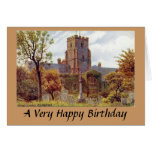 Birthday Card - Parish Church, Folkestone, Kent