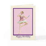Birthday Card with Ballet Dancer