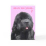 Birthday Card with Newfy