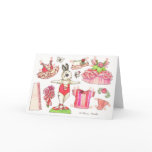 Birthday Carnation Paper Doll Card