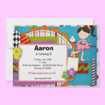Birthday Carnival invitations