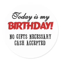 Birthday Cash Accepted