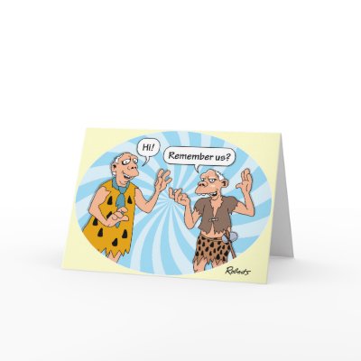 Birthday: Cavemen Humour Card by TomR1953