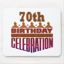 Birthday Celebration 70th Birthday Gifts Mouse Mats