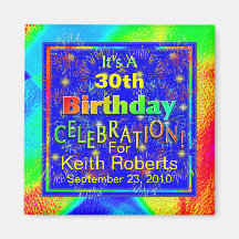 Birthday Celebration Magnets