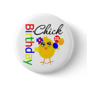 Birthday Chick 35 Years Old buttons