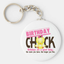 Birthday Chick 4 Keychain