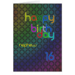 Birthday circles for Nephew aged 16 Card